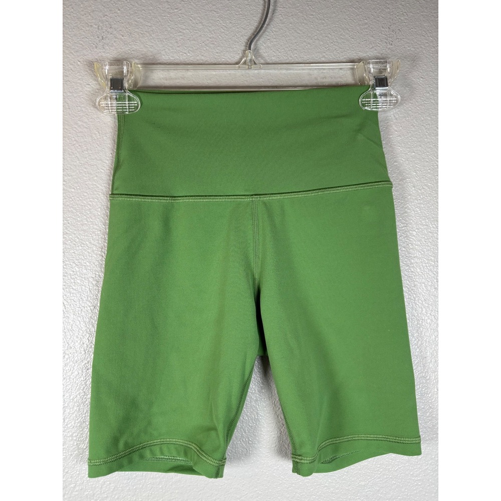 Athleta Transcend 7" Bike Shorts Women's XS Sea Foam Green Active Fitness